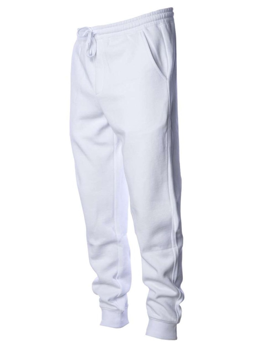 Independent White Fleece Jogger Sweatpants size Small